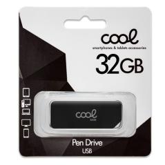 Pen Drive USB x32 GB 2.0 COOL Board Negro