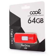 Pen Drive USB x64 GB 2.0 COOL Basic Rojo