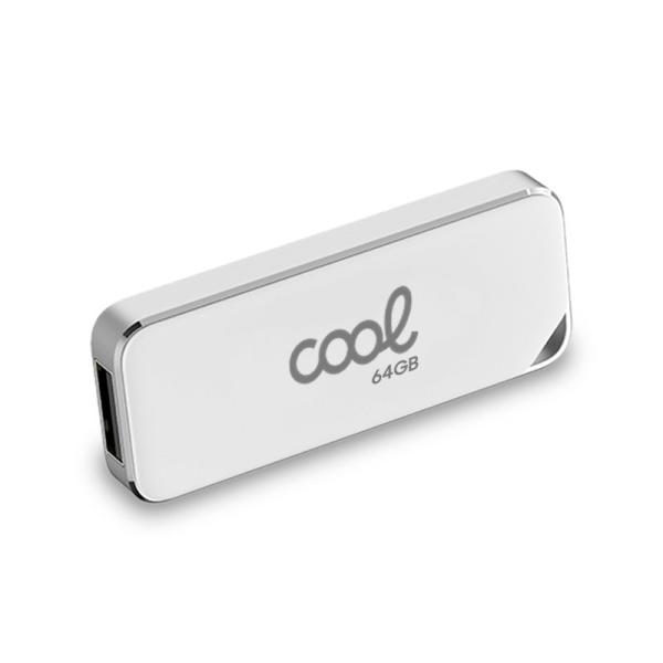 Pen Drive USB x64 GB 2.0 COOL Board Blanco