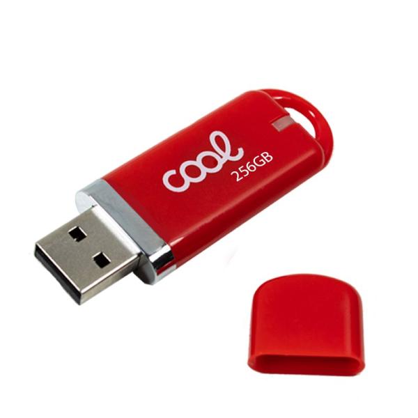 Pen Drive x USB 256 GB 2.0 COOL Cover Rojo