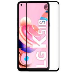 Protector Pantalla Cristal Templado COOL para LG K51s (FULL 3D Negro)