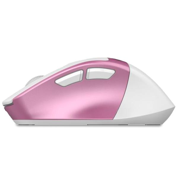 Ratón Inalámbrico Silencioso COOL Ergonomic Rosa-Blanco