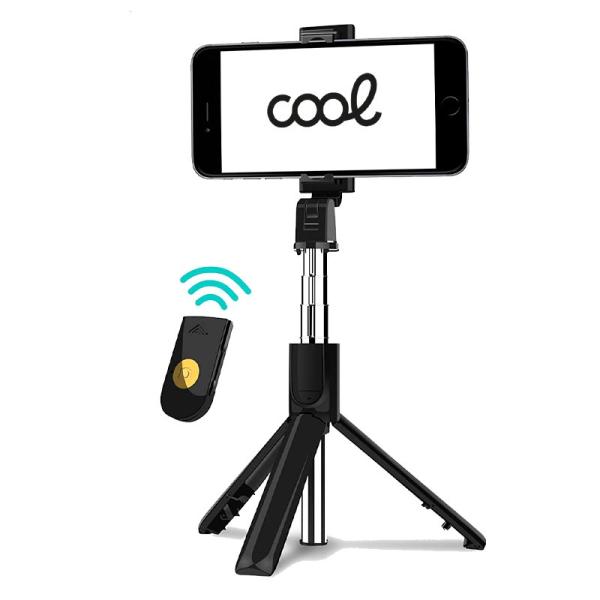 Soporte Trípode Extensible Universal COOL + Mando Selfie Bluetooth